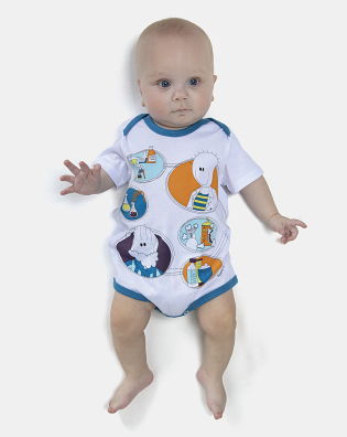 Kit Body Masculino Bebe Manga Curta