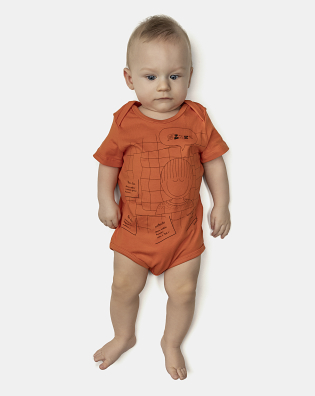 Kit Body Masculino Bebe Manga Curta