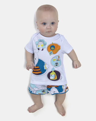 Kit Pagão Masculino Bebe Manga Curta