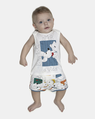 Kit Pagão Masculino Bebe Regata
