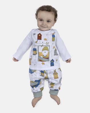 Kit Pagão Masculino Bebe Manga Longa