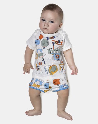 Kit Pagão Masculino Bebê Manga Curta