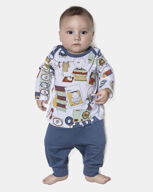 Kit Pagão Masculino Bebê Manga Longa