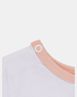 Pijama Bebê Menina Manga Longa Tic-Tac e Calça Estampada