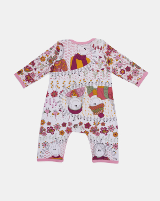 Homewear Macacão Manga Longa Bebê Menina Pat