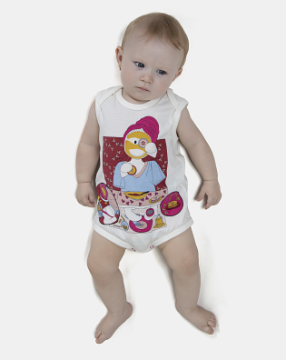 Kit Body Feminino Bebe Sem Mangas 