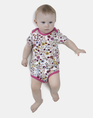 Kit Body Feminino Bebe Manga Curta
