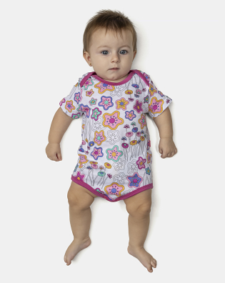 Kit Body Feminino Bebe Manga Curta