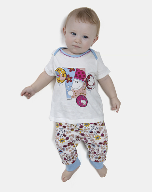 Kit Pagão Feminino Bebe Manga Curta