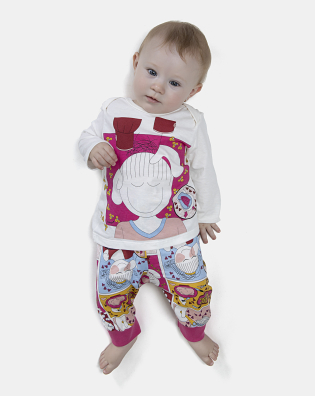 Kit Pagão Feminino Bebe Manga Longa