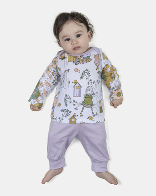 Kit Pagão Feminino Bebe Manga Longa