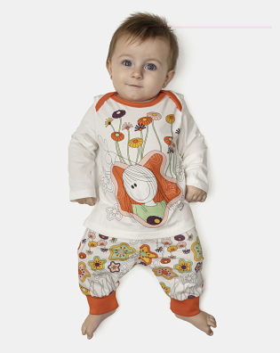 Kit Pagão Feminino Bebe Manga Longa