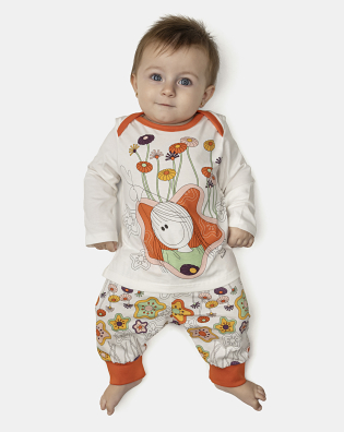 Kit Pagão Feminino Bebê Manga Longa