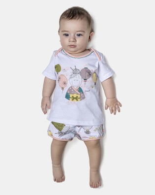 Kit Mijão Feminino Bebê Curto