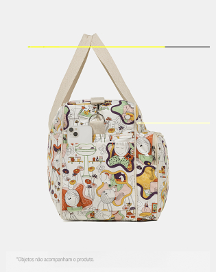 Bolsa Feminina Bebe Estampada Viagem