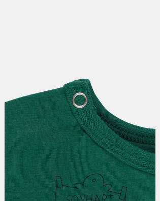 Pijama Bebê Manga Longa Tic-Tac e Calça Estampada Unissex