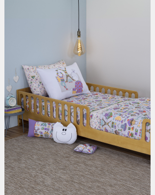 Lençol Elástico com Fronhas Queen Feminino