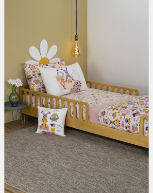 Lençol Elástico com Fronhas Casal Feminino