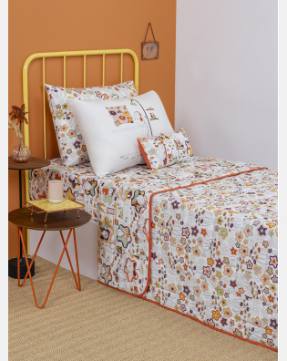 Lençol Elástico com Fronhas Solteiro Feminino