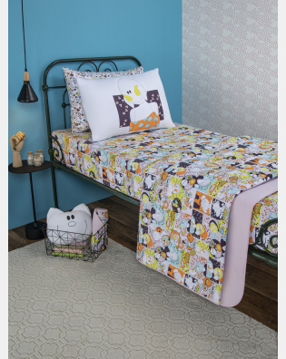 Lençol Elástico com Fronhas Berço Feminino