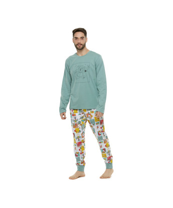 Pijama manga longa e calça