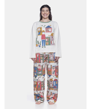 Pijama manga longa e calça   