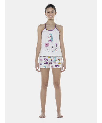 Pijama Feminino Adulto Alça e Short