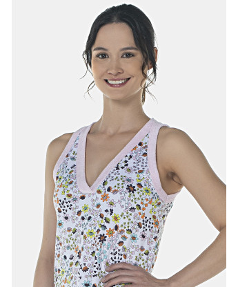 Camisola Feminina Adulto Regata Decote V