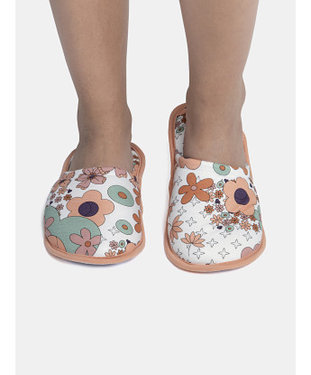 Pantufa Feminina Adulto Fechada Com Estampa Corrida 