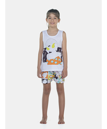 Pijama Feminino Kids Regata e Short