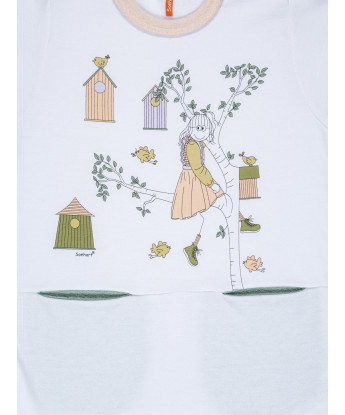 Camisão Feminino Baby Manga Longa Com Bolsos Moletinho