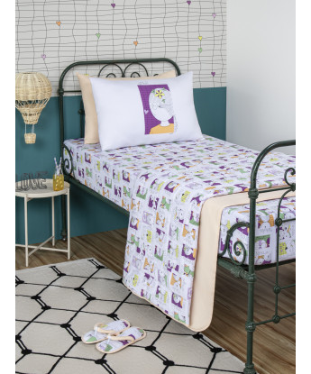 Lençol Elástico com Fronhas Berço Feminino