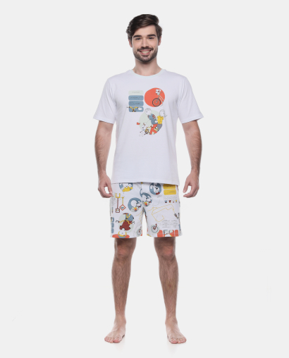 Pijama Manga Curta e Short