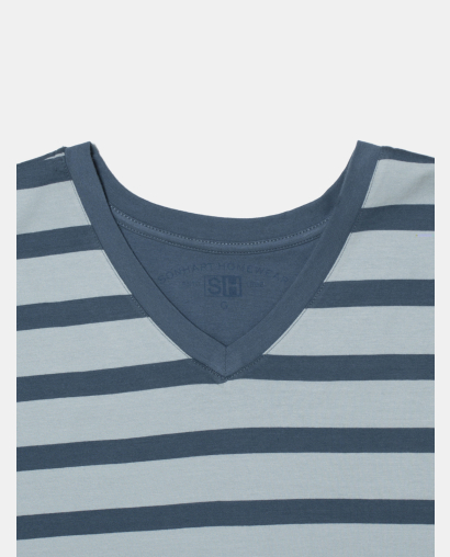 Pijama Masculino Adulto Manga Curta e Short Decote V