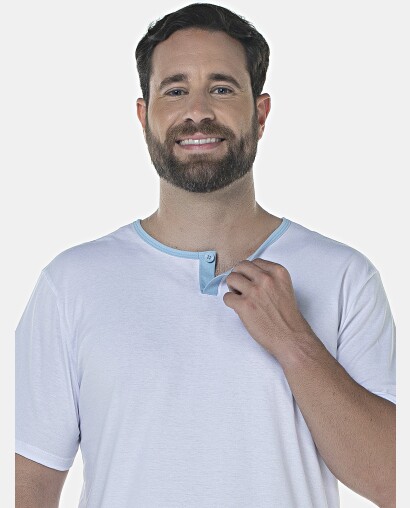 Pijama Masculino Adulto Manga Curta e Short