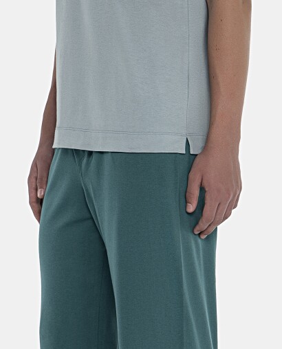 Pijama Masculino Adulto Manga Curta e Calça