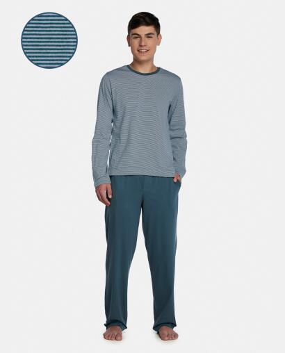 Pijama Masculino Adulto Manga Longa e Calça