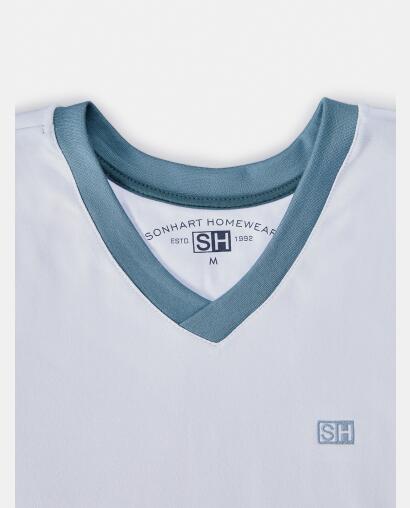 Pijama Masculino Adulto Manga Longa Decote V e Calça Moletinho