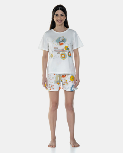 Pijama Manga Curta e Short