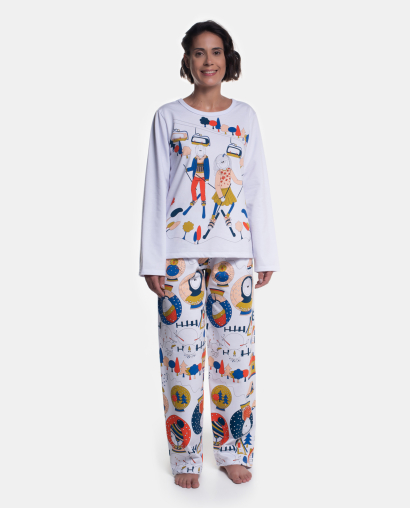 Pijama Manga Longa e Calça