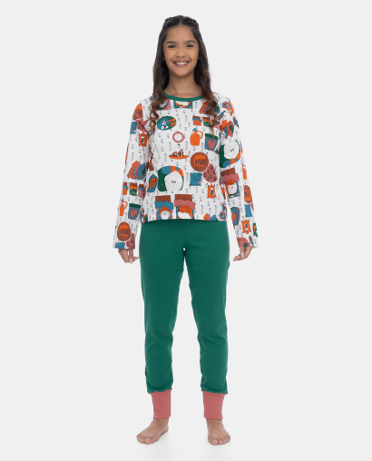 Conjunto de Pijama Feminino Longo | Sonhart Loja Online