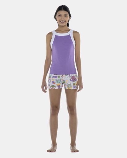 Pijama Feminino Adulto Regata e Short