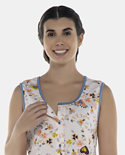 Pijama Feminino Adulto Regata Aberta e Corsário