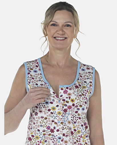 Pijama Feminino Adulto Regata Aberta e Bermuda