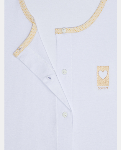 Pijama Feminino Adulto Regata Aberta e Bermuda