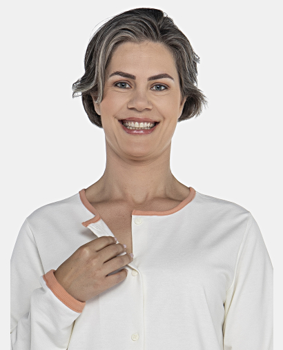Pijama Feminino Adulto Manga Longa e Calça Moletinho