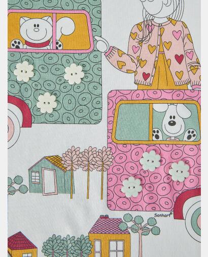 Pijama Feminino Adulto Manga Longa e Calça