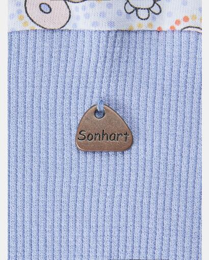 Pijama Feminino Adulto Manga Longa e Calça Com Punhos