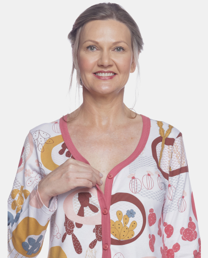 Camisola Feminino Adulto Aberta Manga Longa