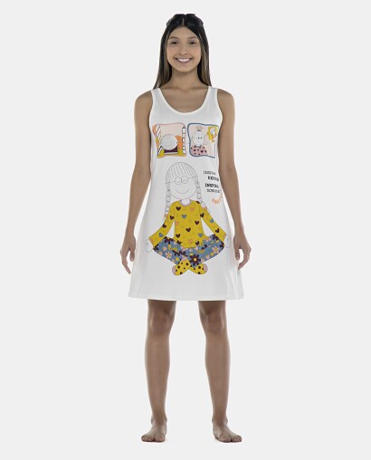 Camisola Feminina Adulto Acinturada Regata